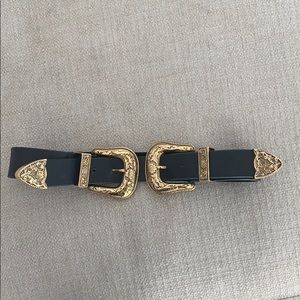 B-low the belt double buckle belt bri bri